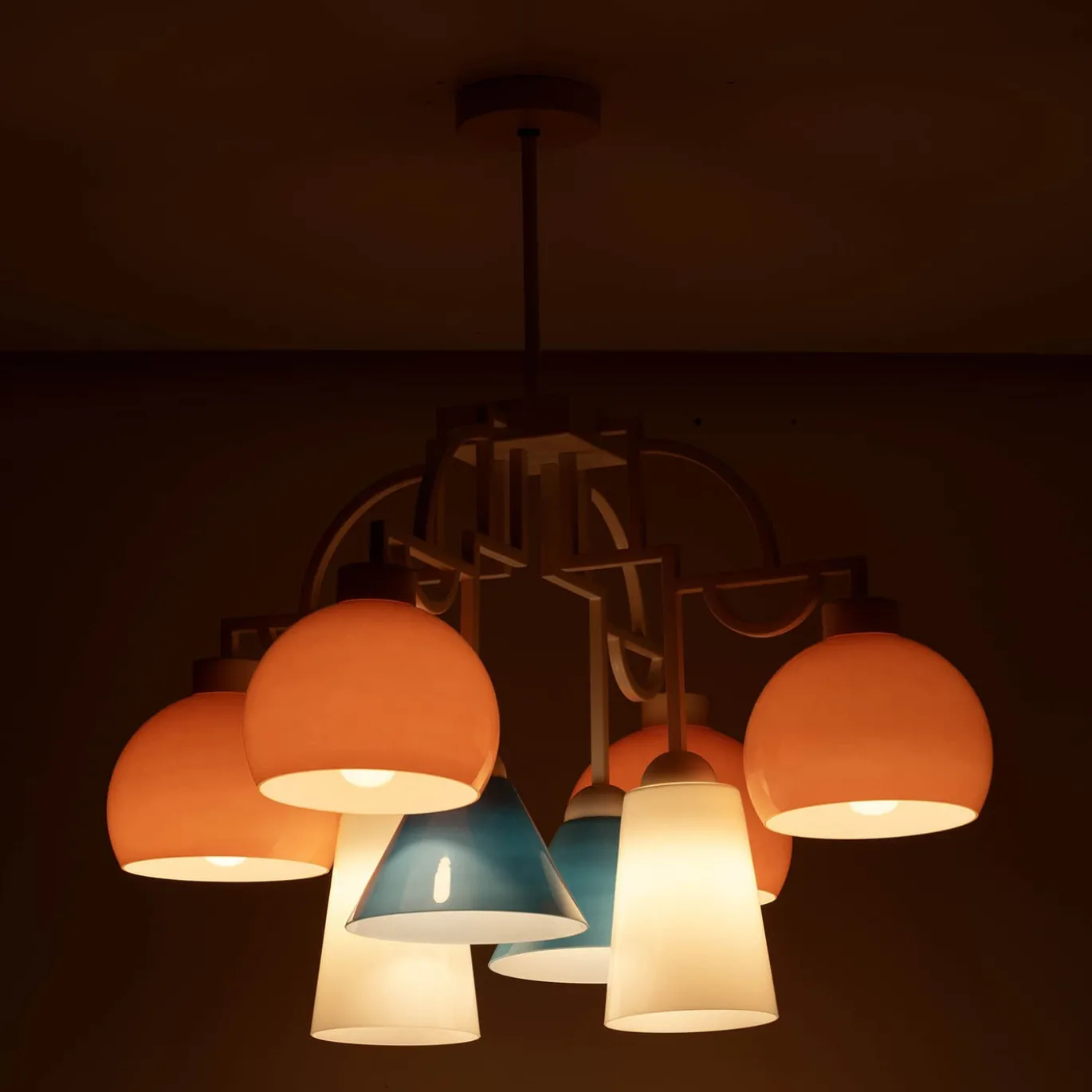 Lampadario Mya Pop in Vetro Multicolore
