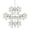 Lampadario Nabila a 48 luci in vetro fumè di Corrado Dotti