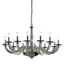 Lampadario Olympia grigio 12 luci