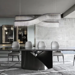 Lampadario Onda in vetro di Murano