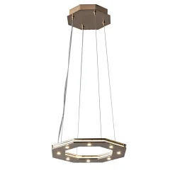 Lampadario ottagonale Otto Bronzed