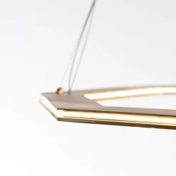 Lampadario Otto ottagonale dorato