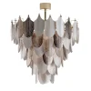 Lampadario Peacock Medium bianco e argento