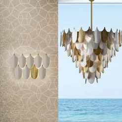 Lampadario Peacock Medium Gold