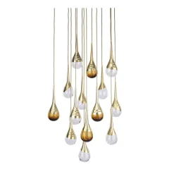 Lampadario Perpetua in ottone