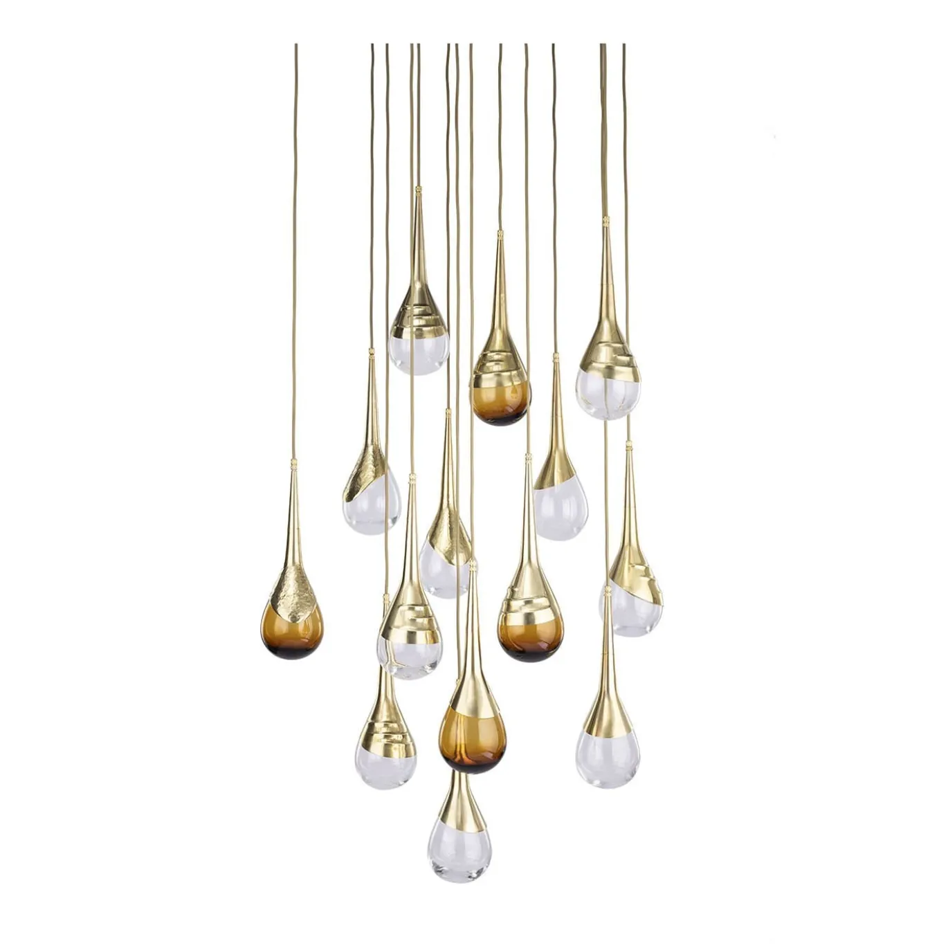 Lampadario Perpetua in ottone