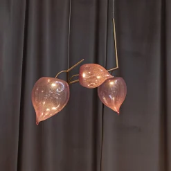 Lampadario Physalis in Vetro Bronzo di Cristina Celestino