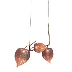 Lampadario Physalis in Vetro Bronzo di Cristina Celestino