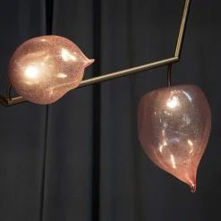 Lampadario Physalis in Vetro Bronzo di Cristina Celestino
