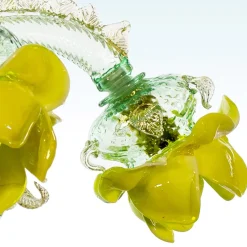 Lampadario Positano in Vetro di Murano Giallo