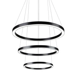 Lampadario Profile Project 3 LEV nero opaco
