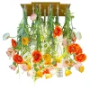Lampadario quadrato Flower Power Poppy