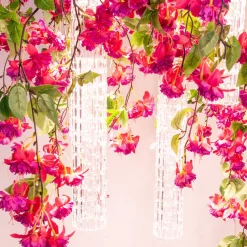 Lampadario quadrato Flower Power Pink Cascade