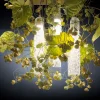 Lampadario quadrato grande Flower Power Physalis & Anthurium