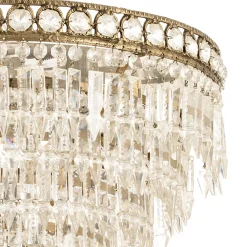 Lampadario Reggia in bronzo e cristallo