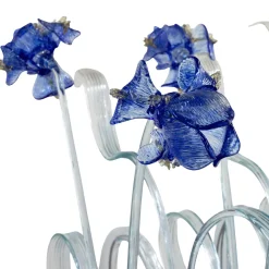 Lampadario rettangolare Armonia Floreale in vetro