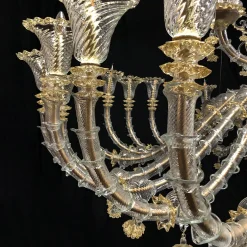 Lampadario Rezzonico d'oro