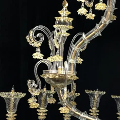 Lampadario Rezzonico d'oro