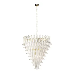 Lampadario rotondo a foglie
