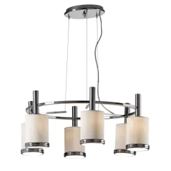 Lampadario rotondo a 6 luci Gilda