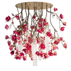 Lampadario rotondo Flower Power Magnolia