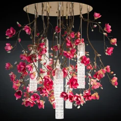 Lampadario rotondo Flower Power Magnolia
