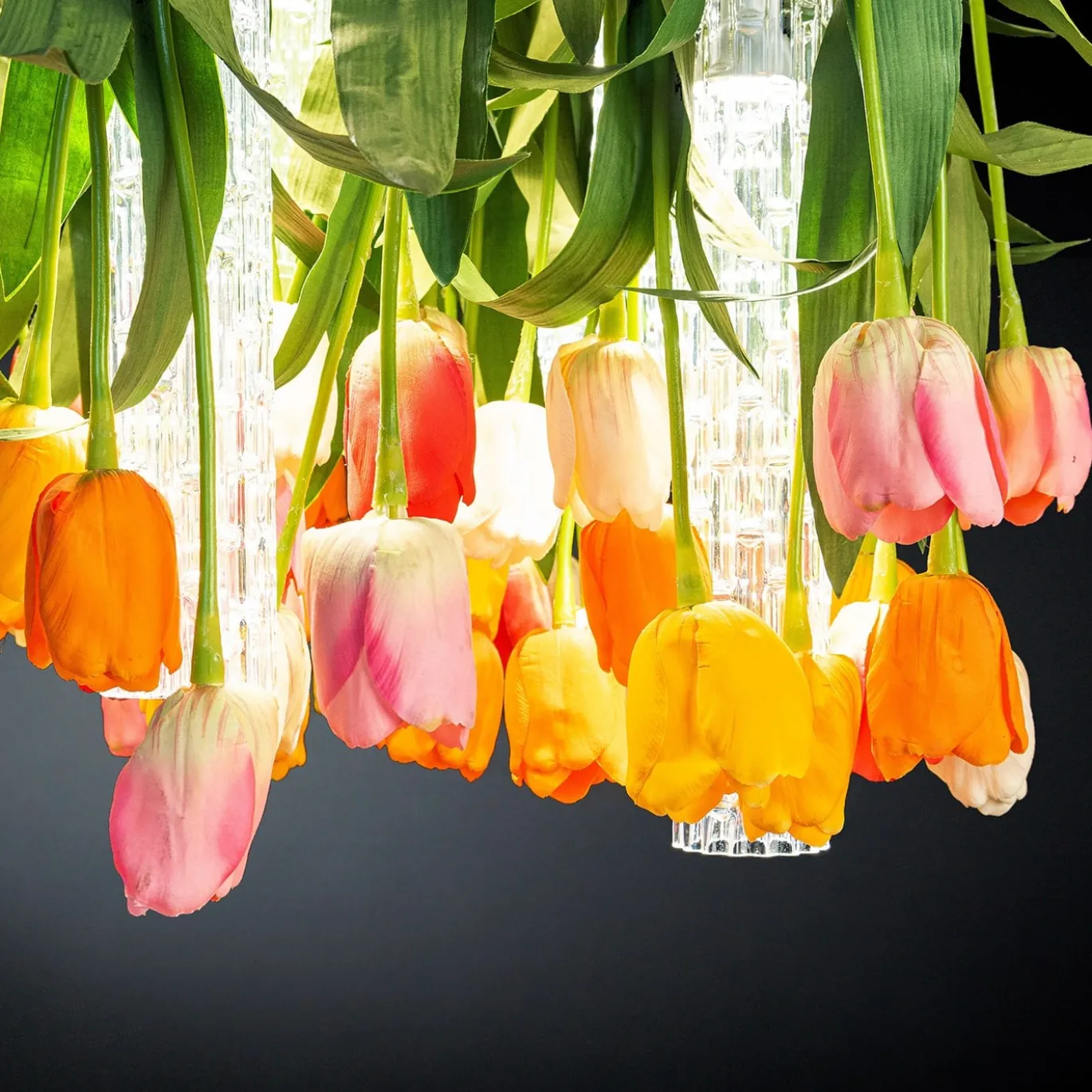 Lampadario rotondo Flower Power Tulip
