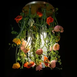 Lampadario rotondo Flower Power Poppy