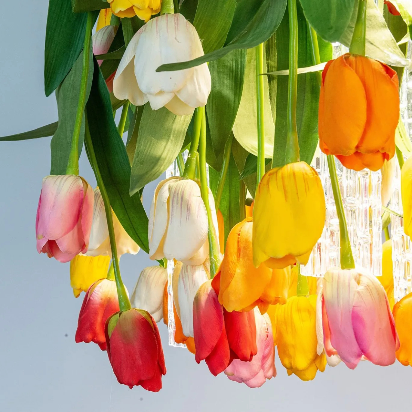 Lampadario rotondo Flower Power Tulip Maxi