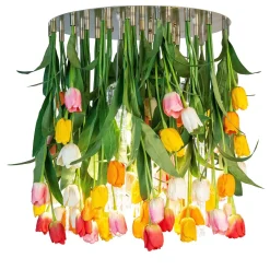 Lampadario rotondo Flower Power Tulip Maxi