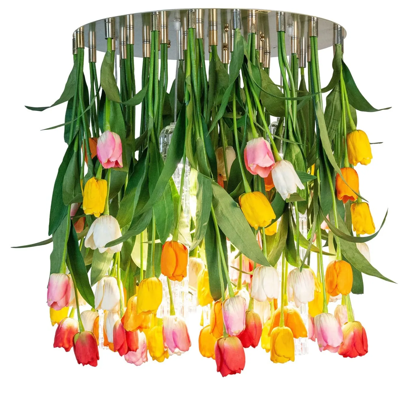 Lampadario rotondo Flower Power Tulip Maxi