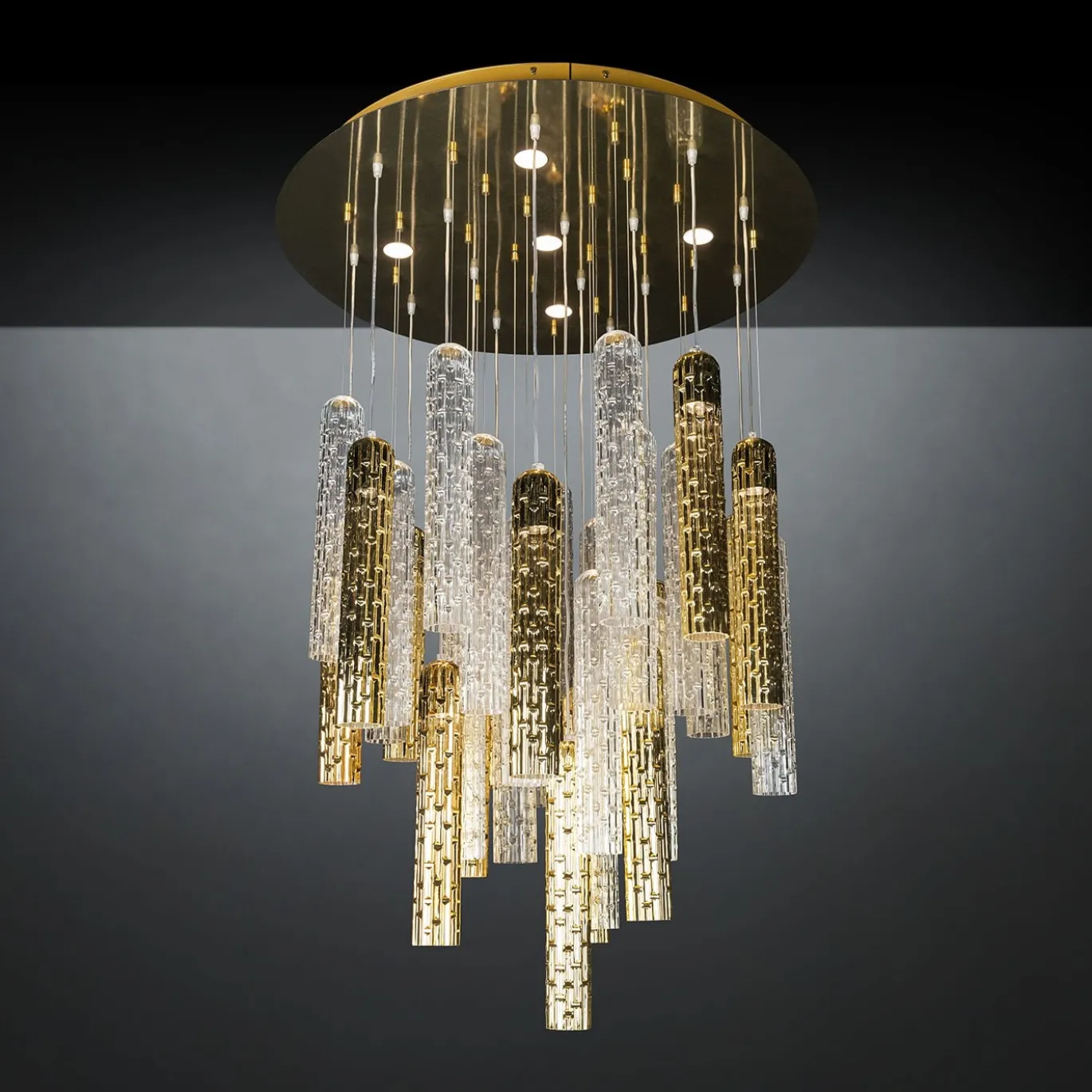 Lampadario rotondo New Pipe