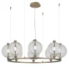 Lampadario rotondo Trinity 08 in bronzo di Mike Shilov