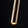 Lampadario Sfalsato Il Pezzo 12 a 10 pendenti ottone satinato