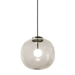 Lampadario Singolo in Vetro Grigio Jasmine