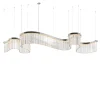 Lampadario Snake in Vetro di Murano Argento S1