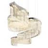 Lampadario Snake 23 luci argentato #3