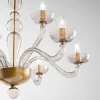 Lampadario Sophie a 9 Luci in Vetro Soffiato Fumé