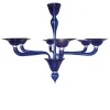 Lampadario Tania in Vetro Blu