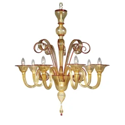 Lampadario Todaro giallo