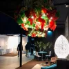 Lampadario tondo medio Flower Power Red Anthurium