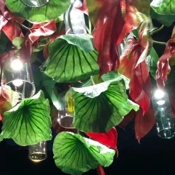 Lampadario tondo medio Flower Power Red Anthurium
