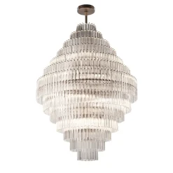 Lampadario Triedro Diamond a 28 luci