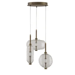 Lampadario Trinity 03 in bronzo di Mike Shilov