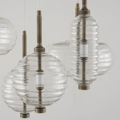 Lampadario Trinity 02 in bronzo di Mike Shilov
