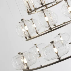 Lampadario Trinity 01 in vetro di Mike Shilov