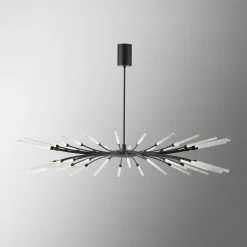 Lampadario Twig nero metallizzato