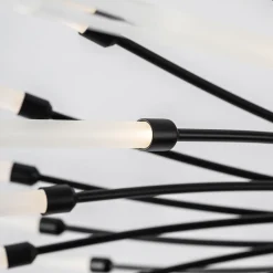 Lampadario Twig nero metallizzato