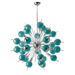 Lampadario Vega grande turchese