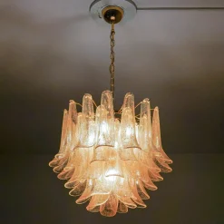 Lampadario Veneziana a 5 piani con 41 Elementi in Pulegoso Oro